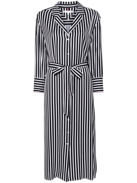 Striped Midi Shirt Dress