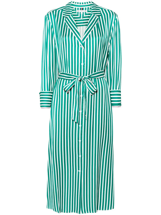 Striped Midi Shirt Dress