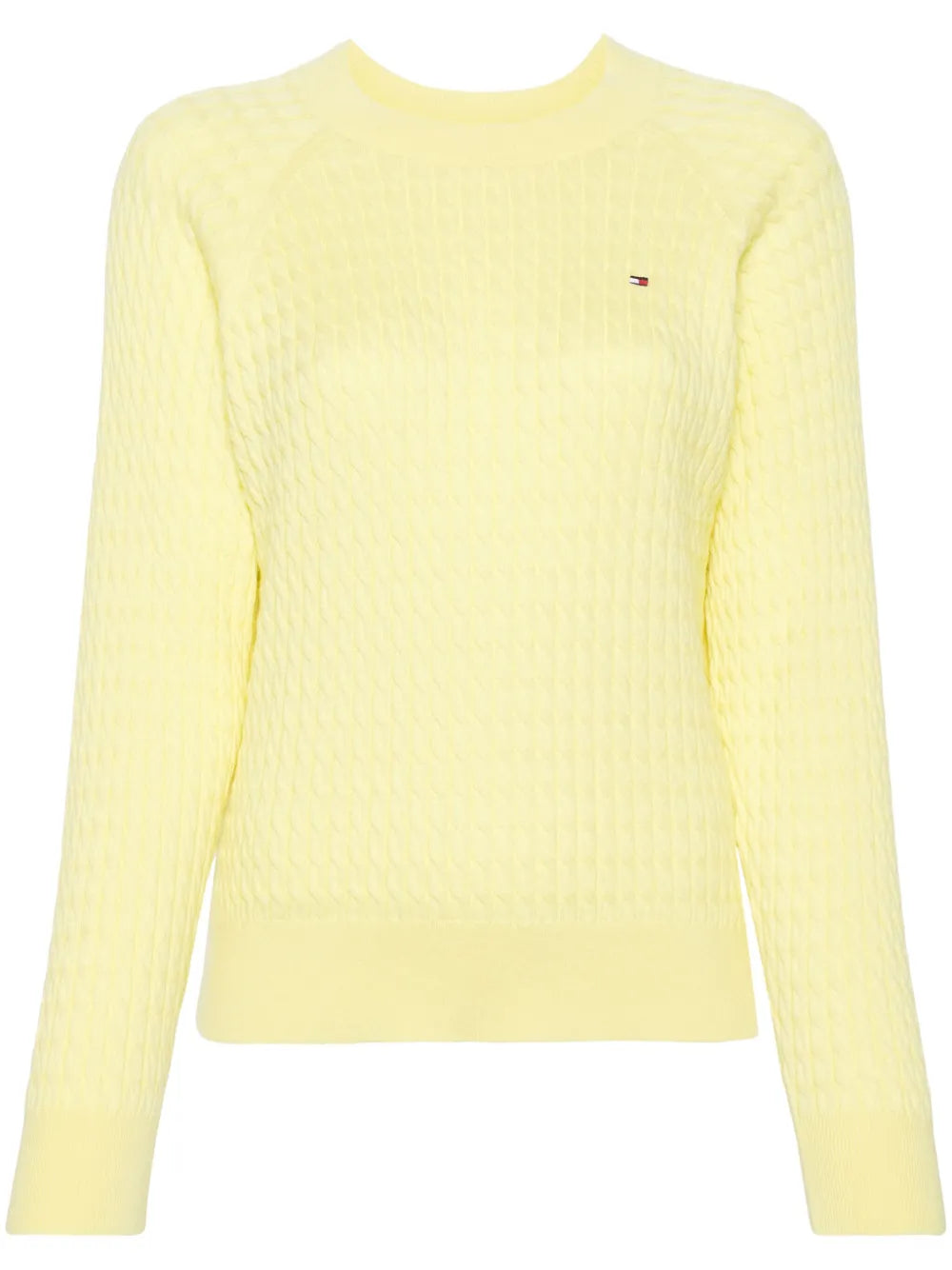 Logo-Embroidered Cable-Knit Jumper
