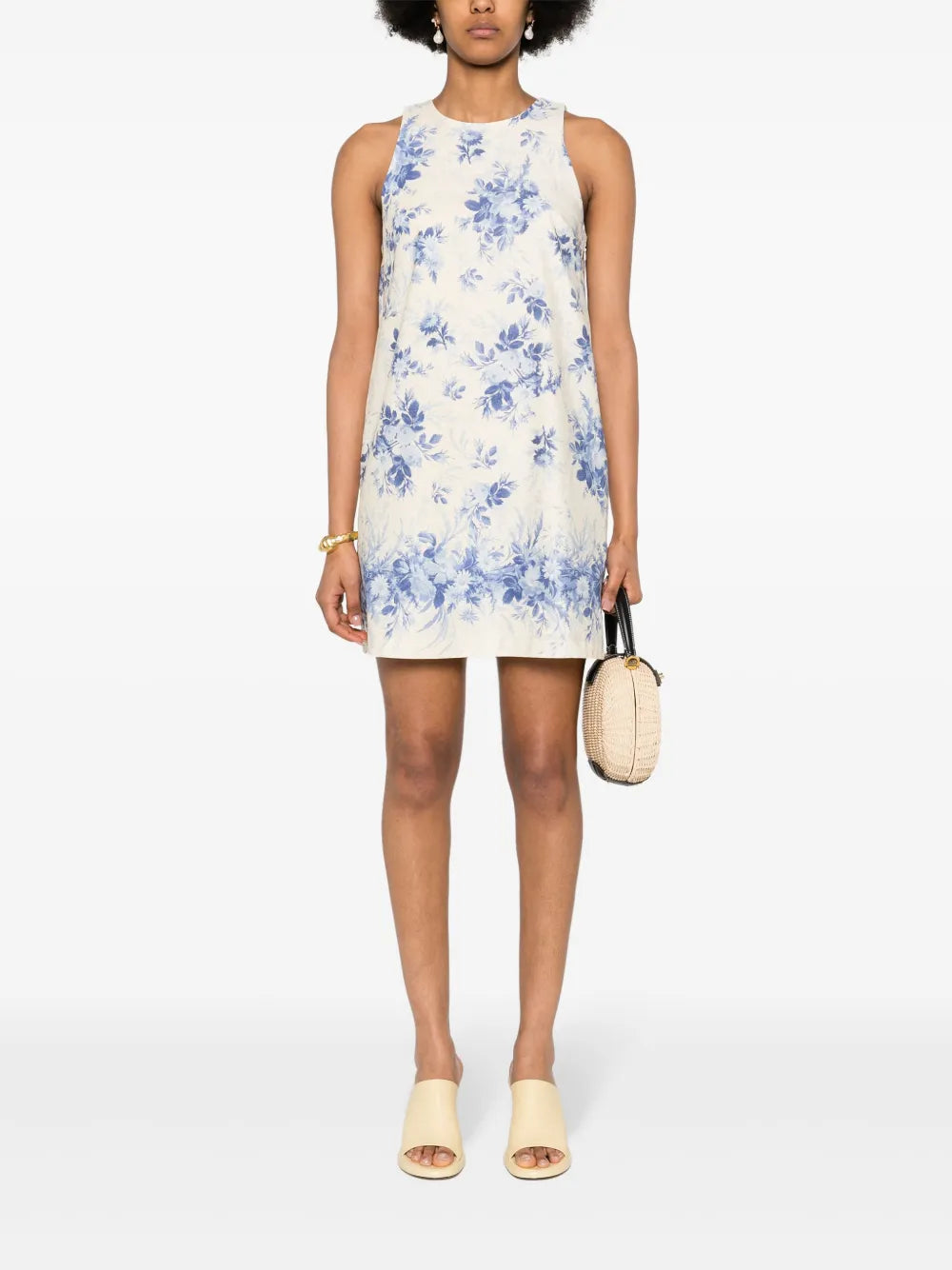 Floral-Print Mini Dress