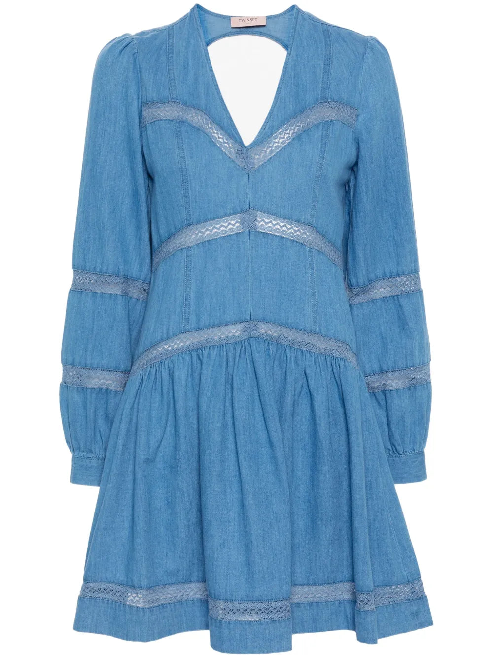 Flared Denim Mini Dress
