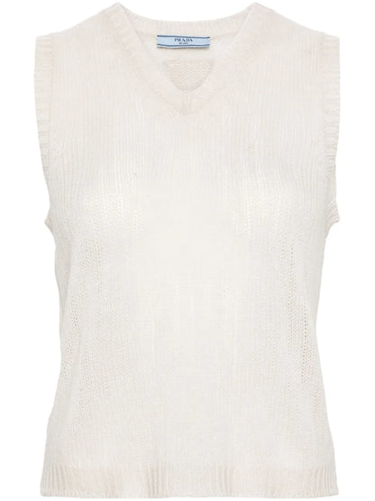 V-Neck Cashmere Vest