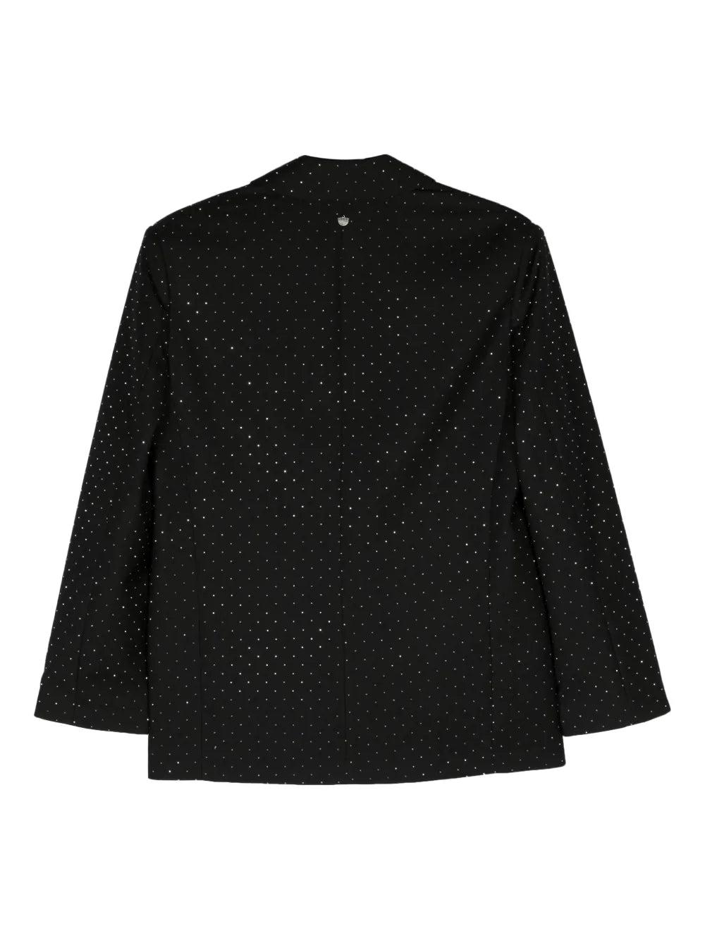 Rhinestone-Embellished Double-Breasted Blazer