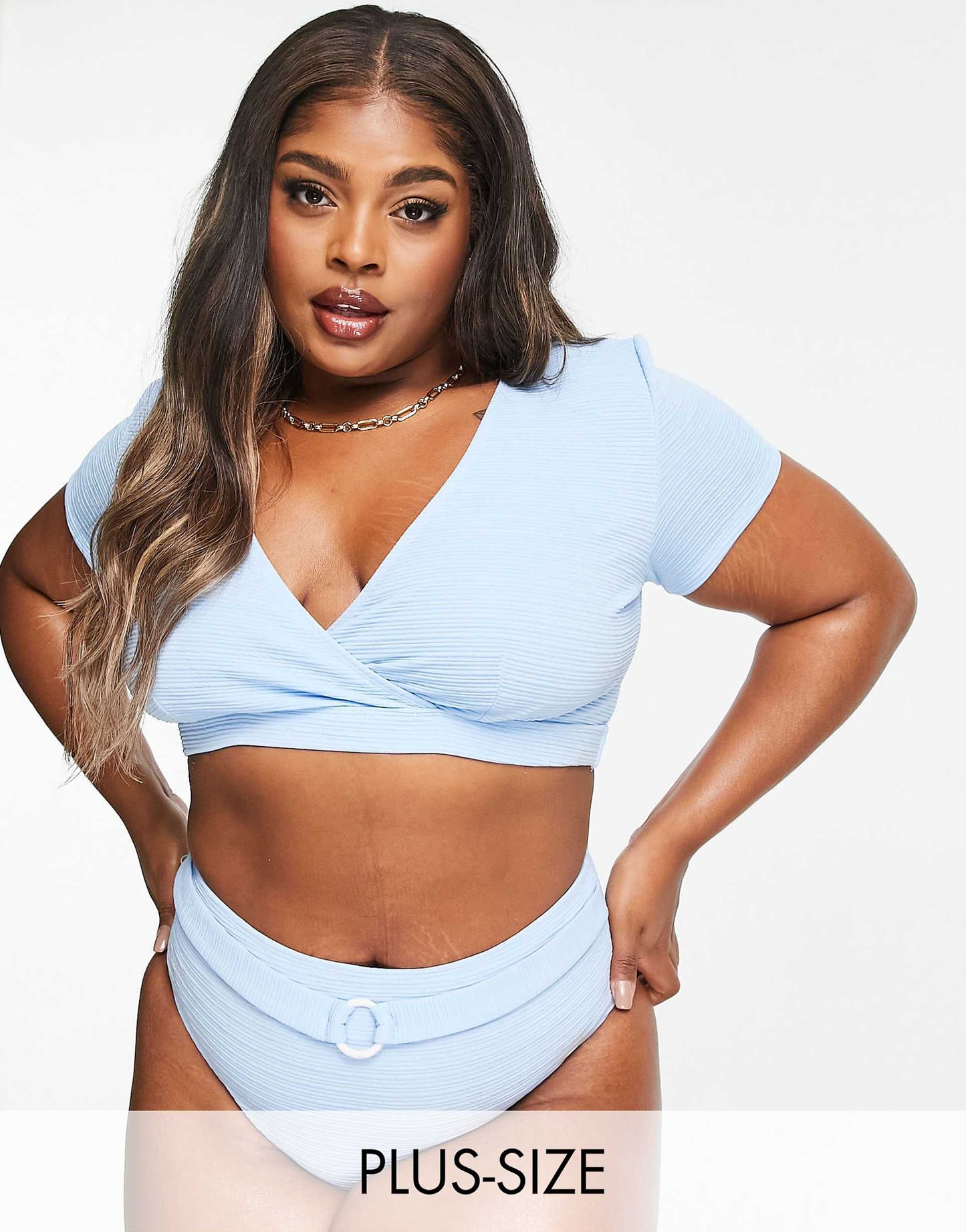 Curve Exclusive Wrap Front Bikini Top