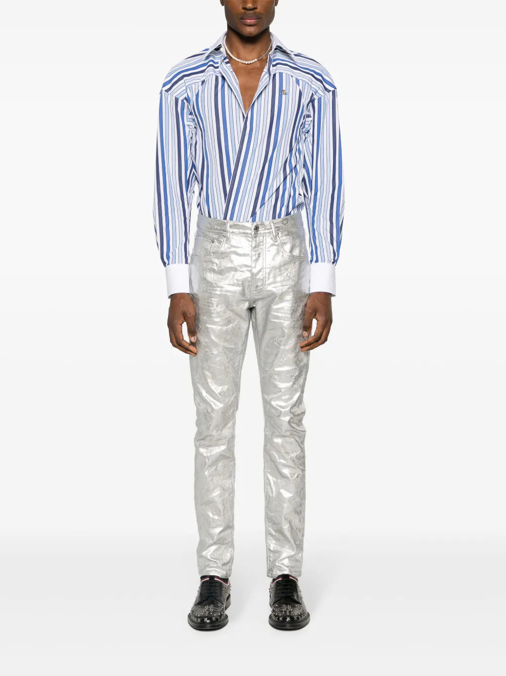 Football Striped Cotton Shirt