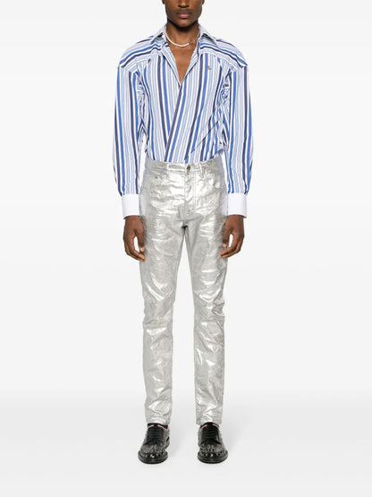 Football Striped Cotton Shirt