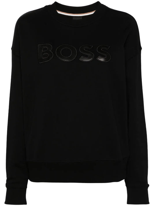 Logo-Patch Cotton Sweatshirt