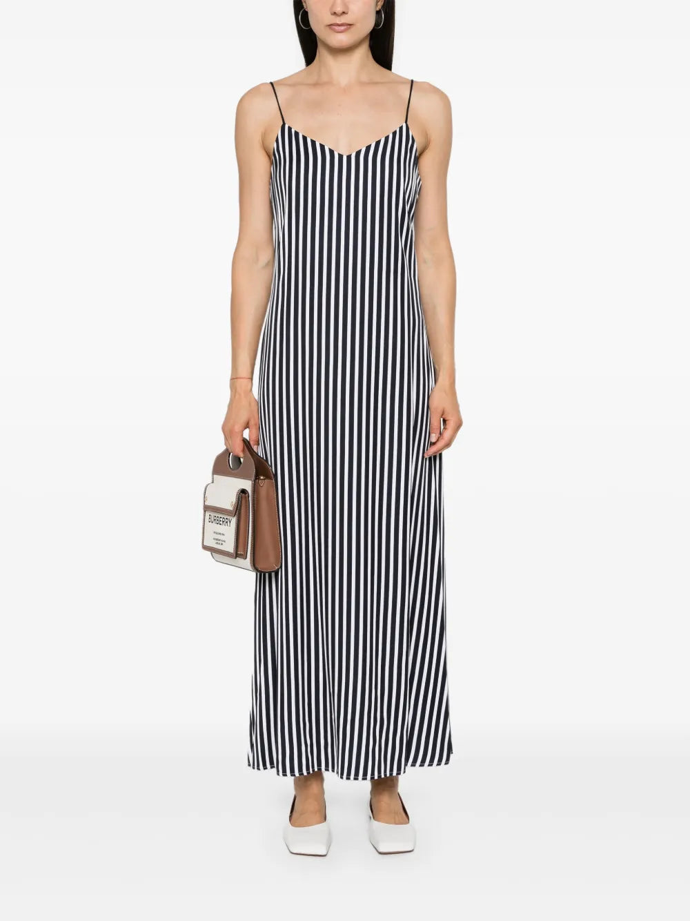 Sleeveless Striped Maxi Dress