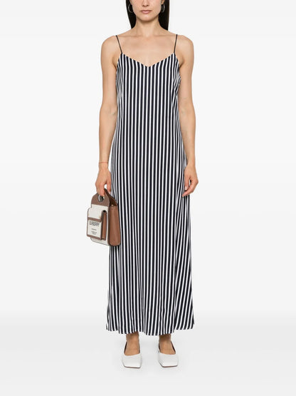Sleeveless Striped Maxi Dress