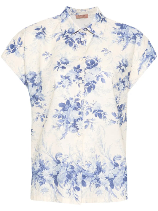 Floral-Print Shirt