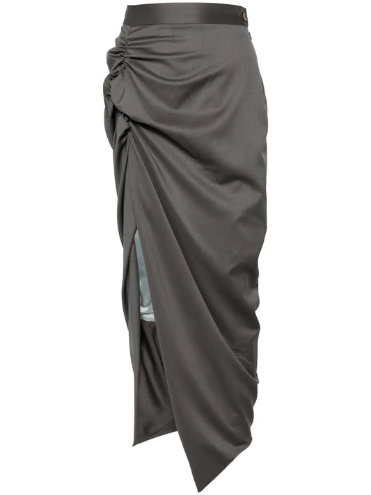 Panther Gathered Maxi Skirt