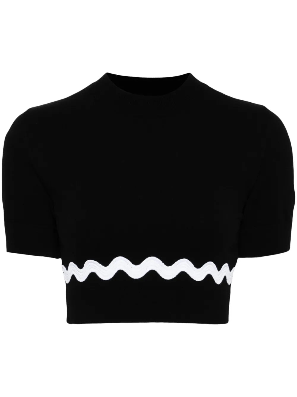 Wave Cropped Sweater