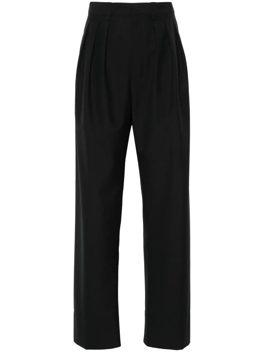 Pleat-Detail Tailored Trousers
