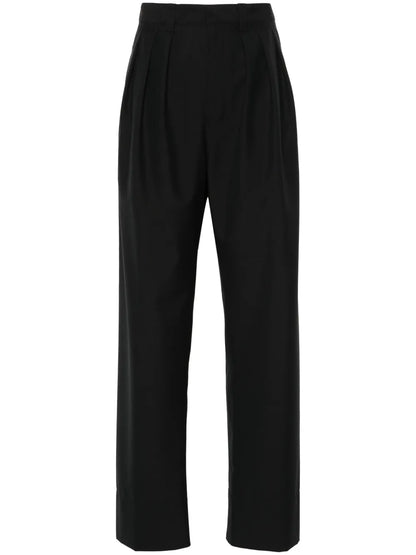 Pleat-Detail Tailored Trousers
