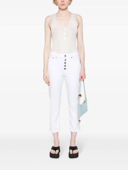 Mid-Rise Cropped Jeans