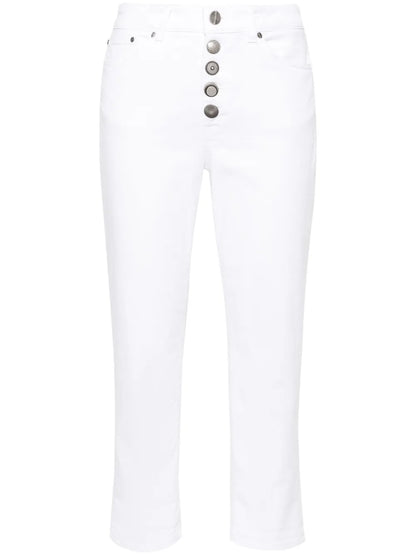 Mid-Rise Cropped Jeans