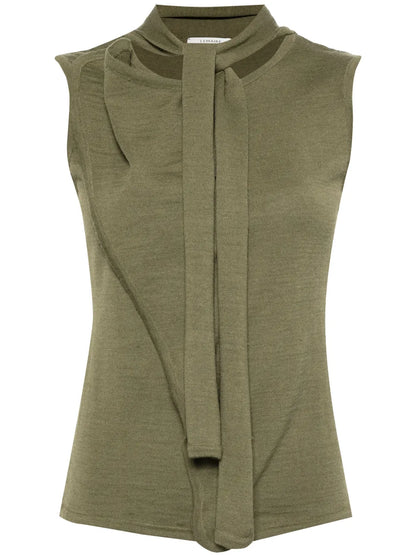 Scarf-Detail Asymmetric Top