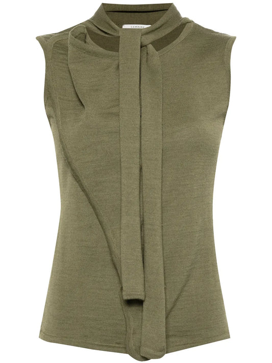 Scarf-Detail Asymmetric Top