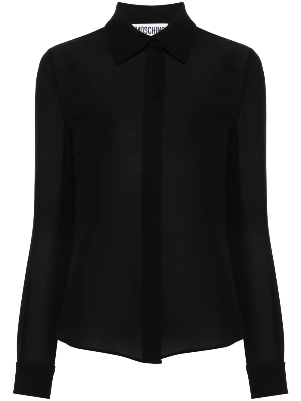 Long-Sleeved Silk Shirt