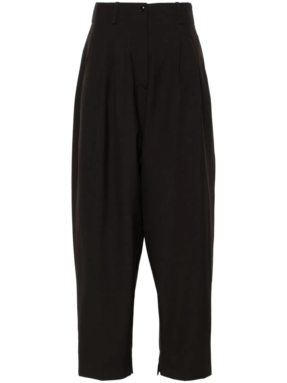 Pleated Wide-Leg Trousers