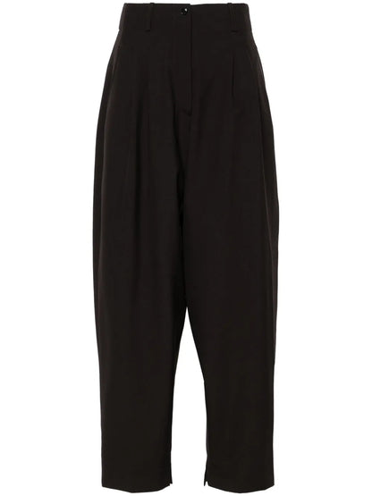 Pleated Wide-Leg Trousers