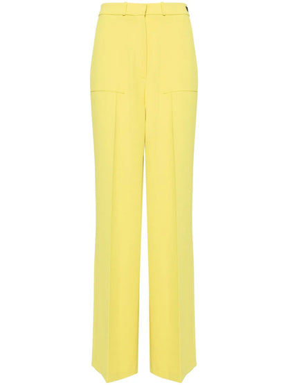 Wide-Leg Crepe Trousers