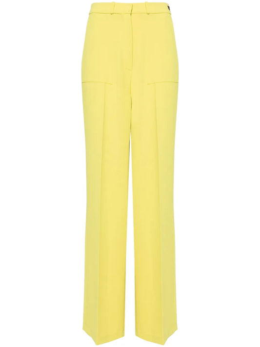 Wide-Leg Crepe Trousers