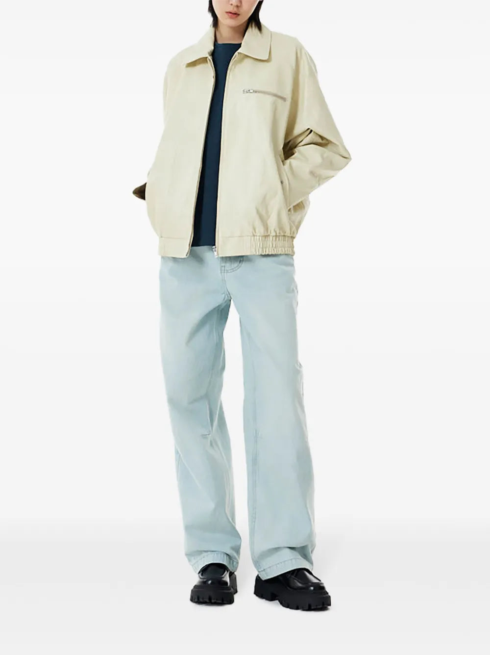 Zip-Up Faux-Leather Jacket