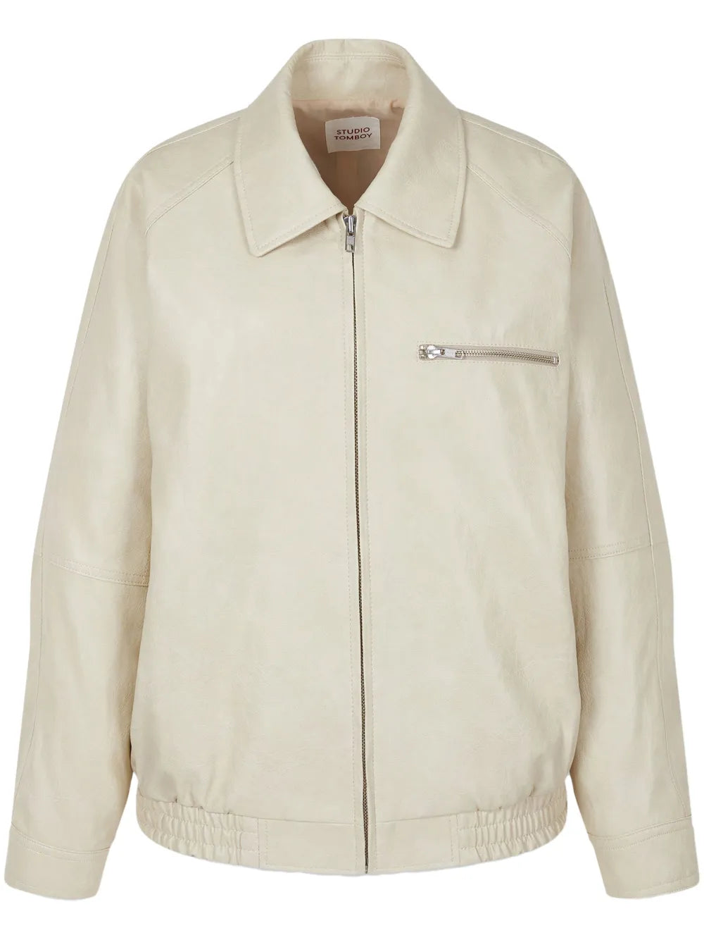 Zip-Up Faux-Leather Jacket