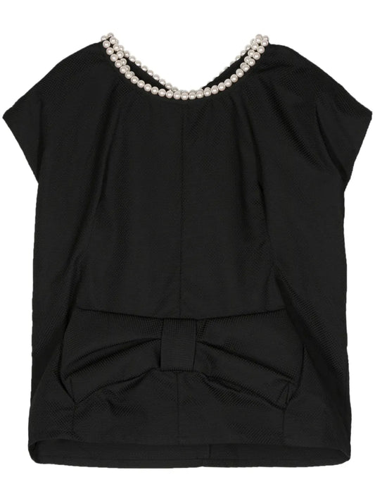 Bow-Detail Sleeveless Top