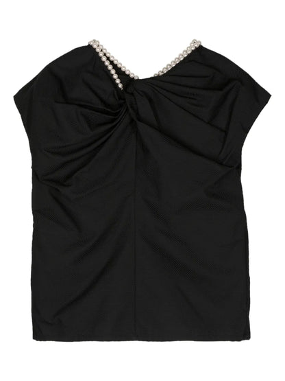Bow-Detail Sleeveless Top
