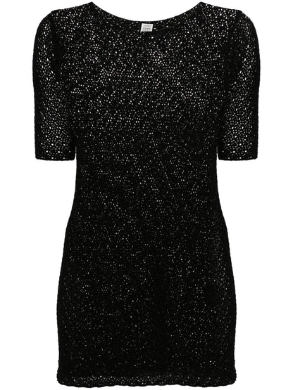 Bardot-Neck Sheer Jumper