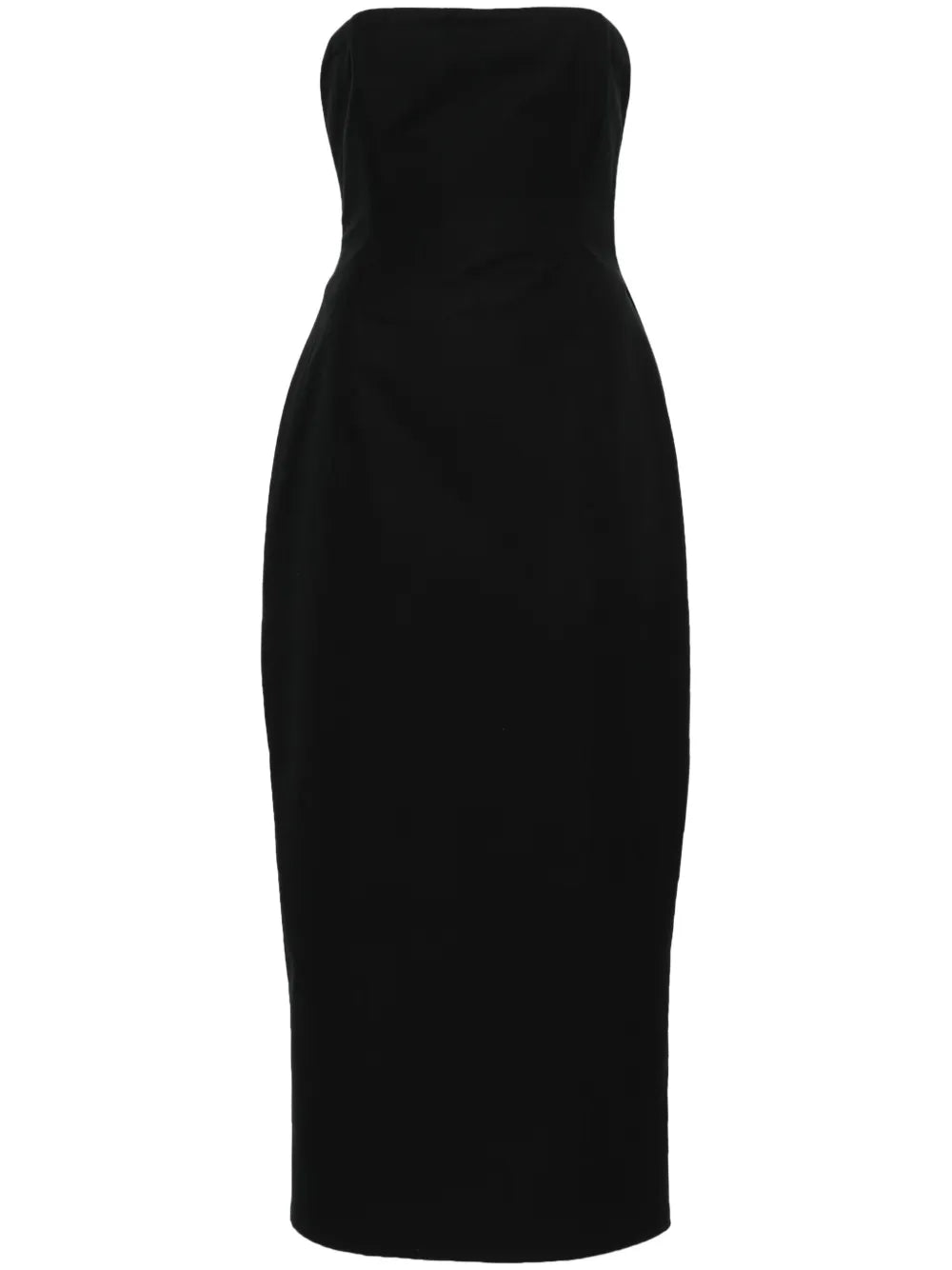 Bustier Strapless Midi Dress