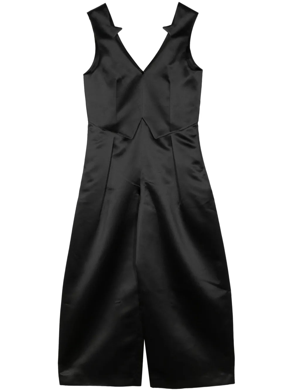 Sleeveless Satin Jumpsuit