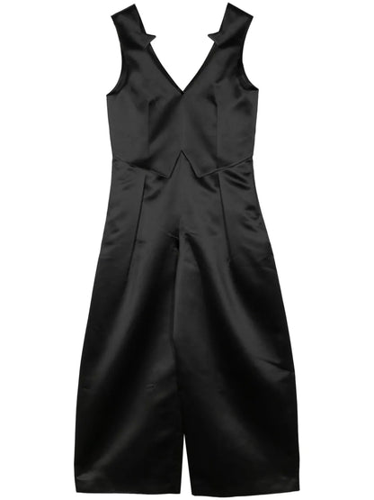 Sleeveless Satin Jumpsuit