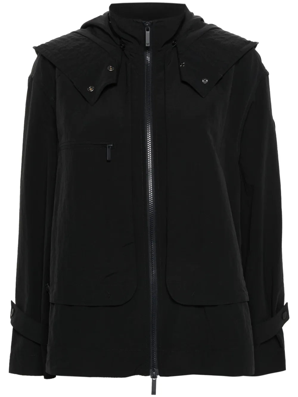 Logo-Patch Hooded Jacket