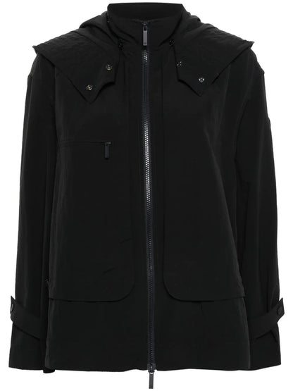 Logo-Patch Hooded Jacket