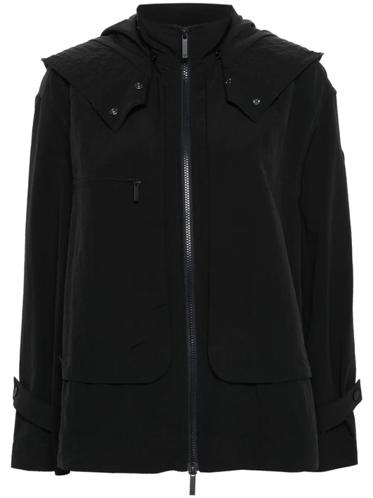 Logo-Patch Hooded Jacket