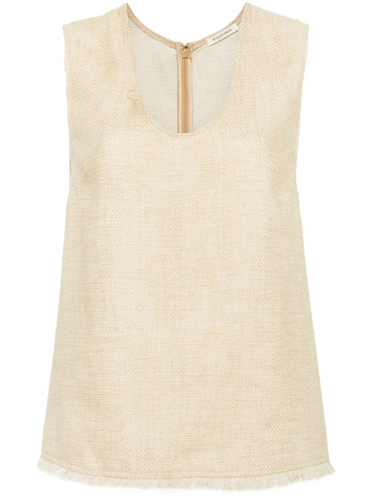 Debbia Fringed Tank Top