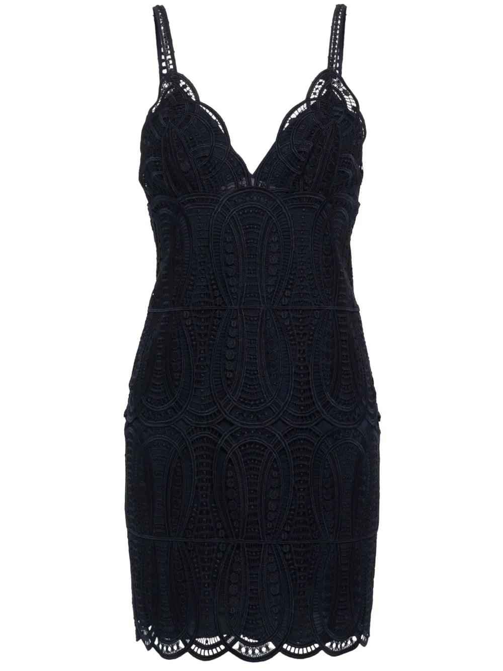 Embroidered Sleeveless Mini Dress