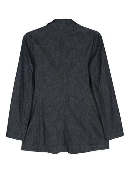 Single-Breasted Denim Blazer