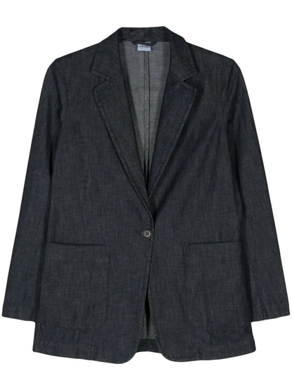 Single-Breasted Denim Blazer