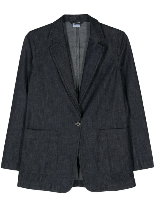 Single-Breasted Denim Blazer