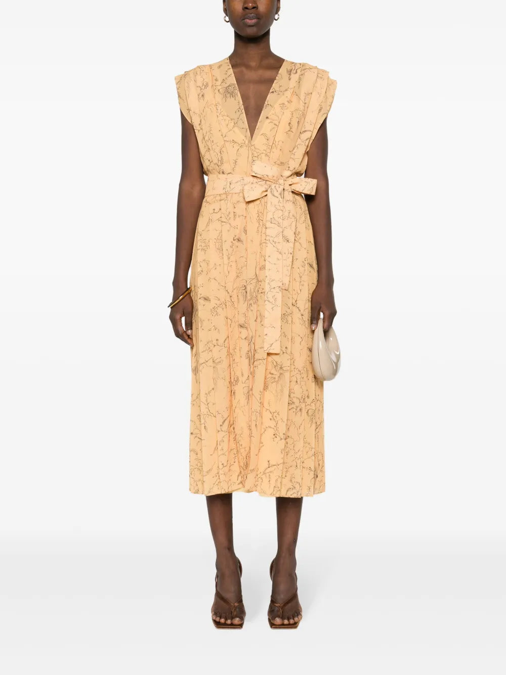 Fabula-Print Pleated Dress