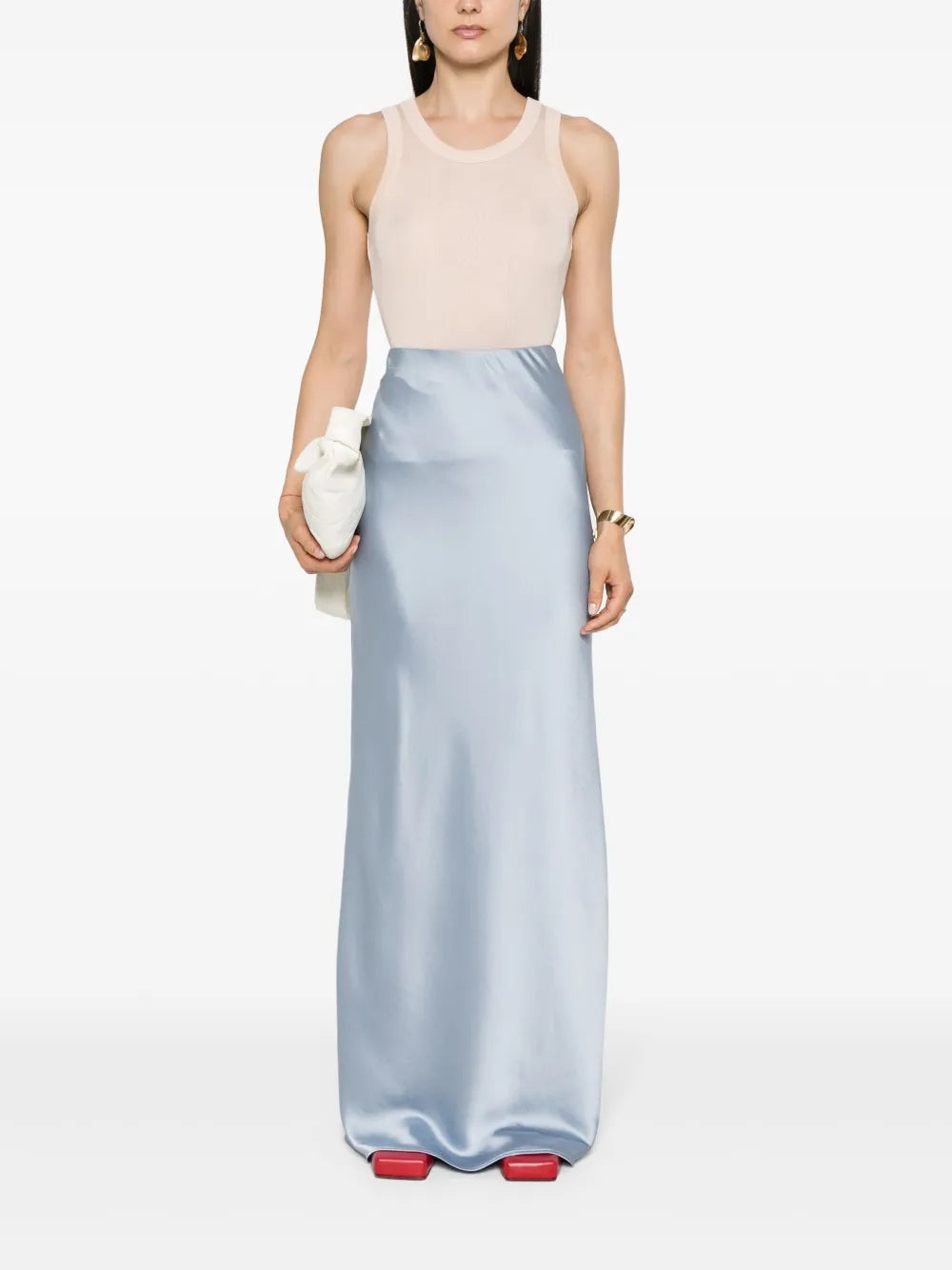 Ginestra Satin Long Skirt