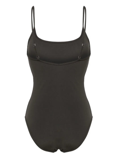 Square-Neck High-Cut Swimsuit