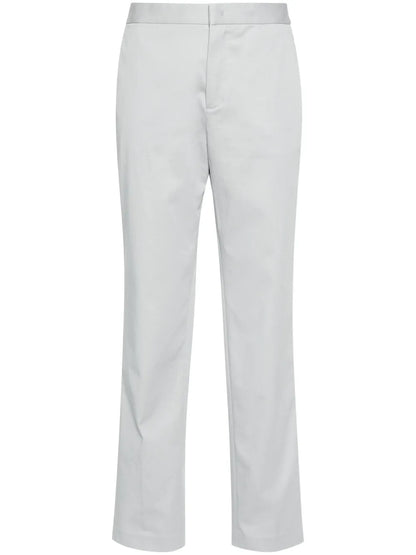 Straight-Leg Gabardine Trousers
