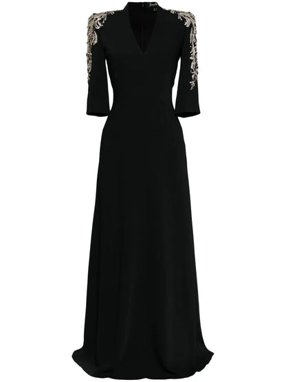 Babe Bead-Embellished Maxi Dress