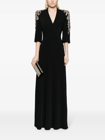 Babe Bead-Embellished Maxi Dress