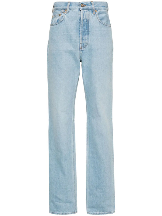 Le De-Nîmes Droit Straight-Leg Jeans